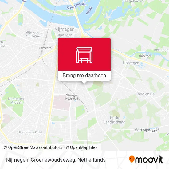 Nijmegen, Groenewoudseweg kaart