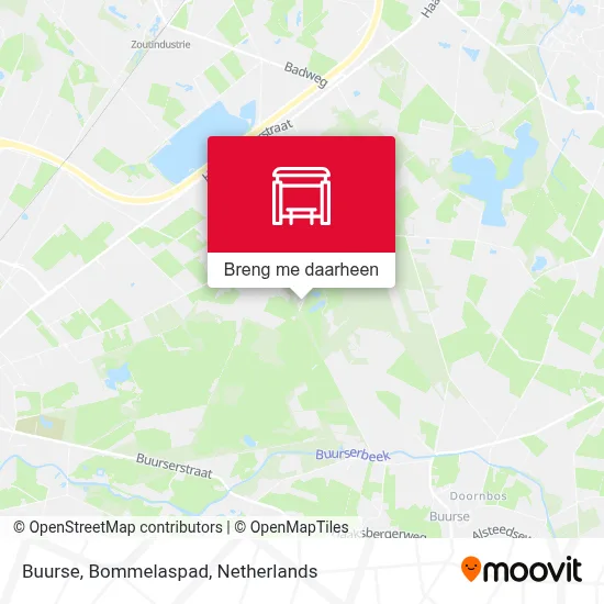 Buurse, Bommelaspad kaart