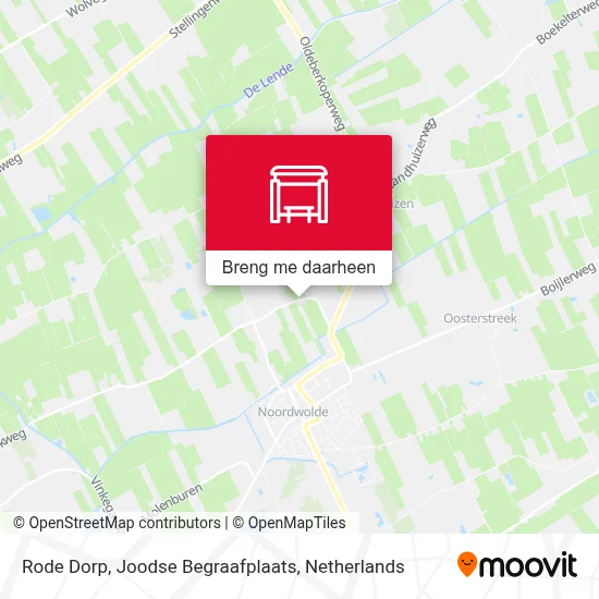 Rode Dorp, Joodse Begraafplaats kaart