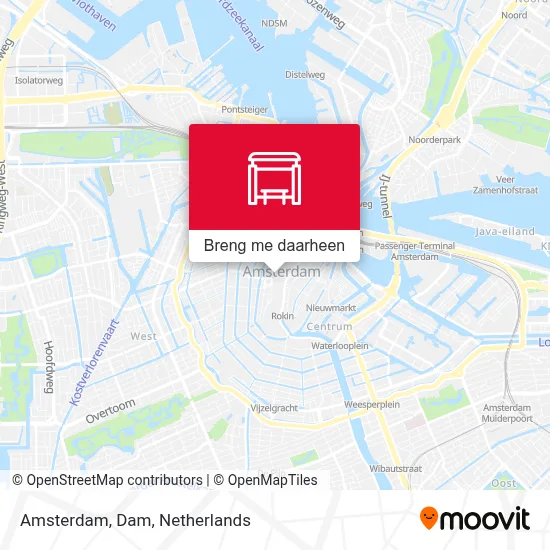 Amsterdam, Dam kaart