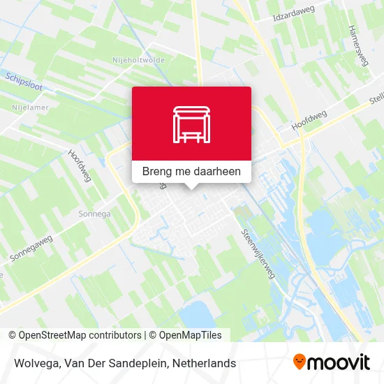 Wolvega, Van Der Sandeplein kaart