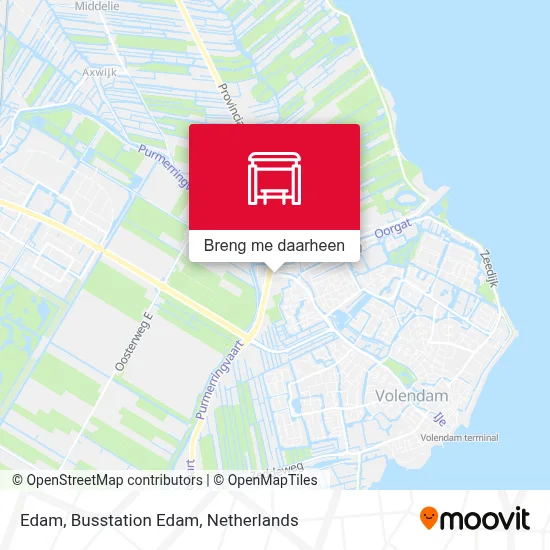 Edam, Busstation Edam kaart