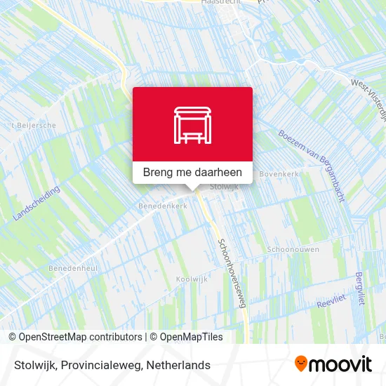 Stolwijk, Provincialeweg kaart