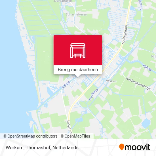 Workum, Thomashof kaart