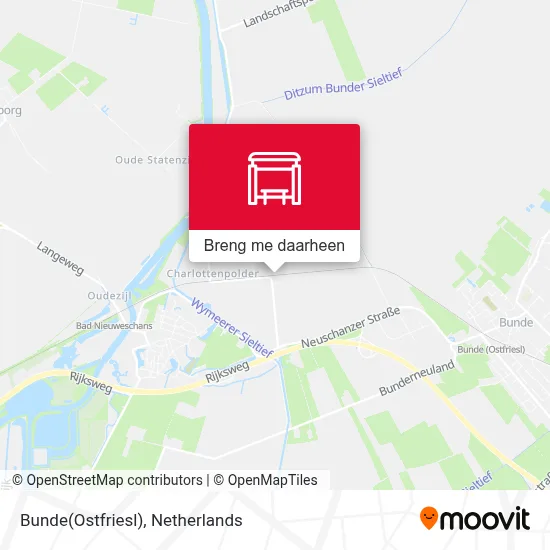 Bunde(Ostfriesl) kaart