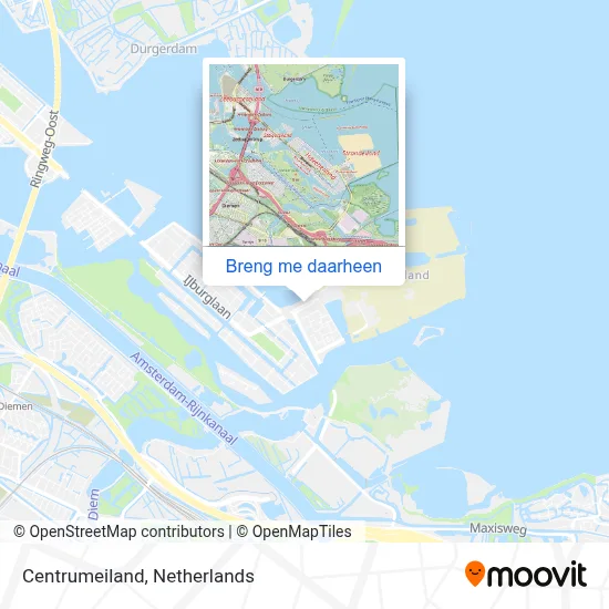 Centrumeiland kaart