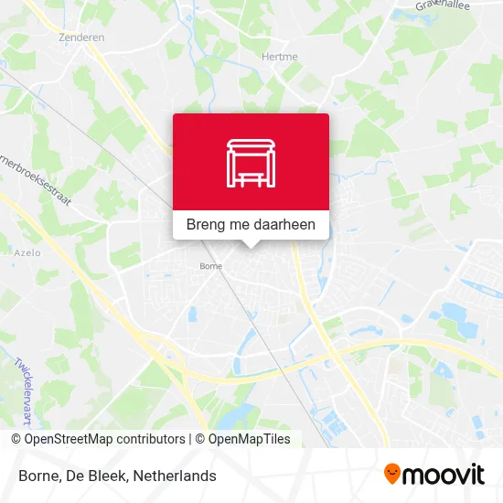 Borne, De Bleek kaart