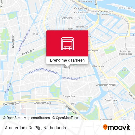 Amsterdam, De Pijp kaart
