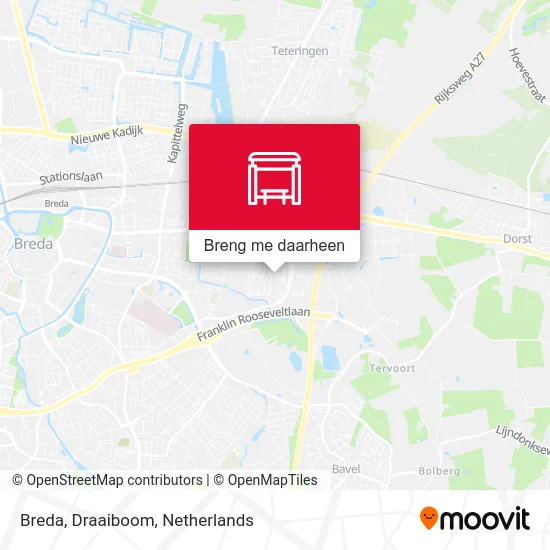 Breda, Draaiboom kaart