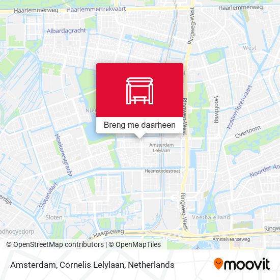 Amsterdam, Cornelis Lelylaan kaart