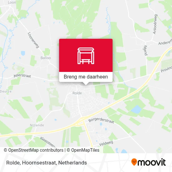 Rolde, Hoornsestraat kaart