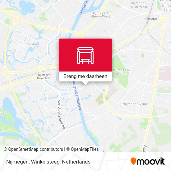 Nijmegen, Winkelsteeg kaart