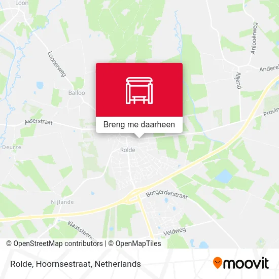 Rolde, Hoornsestraat kaart
