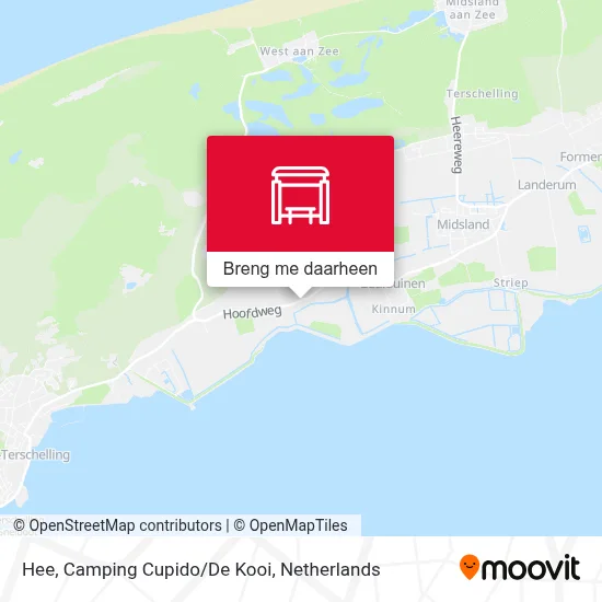 Hee, Camping Cupido/De Kooi kaart