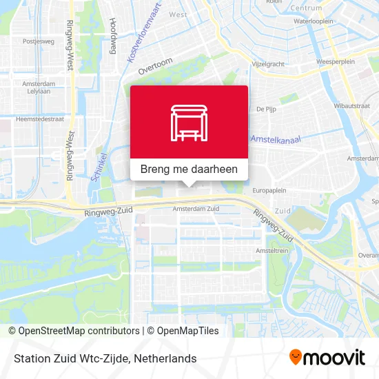 Station Zuid Wtc-Zijde kaart
