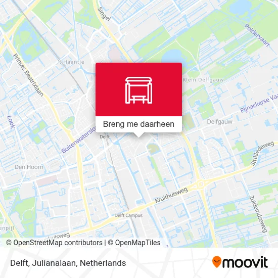 Delft, Julianalaan kaart