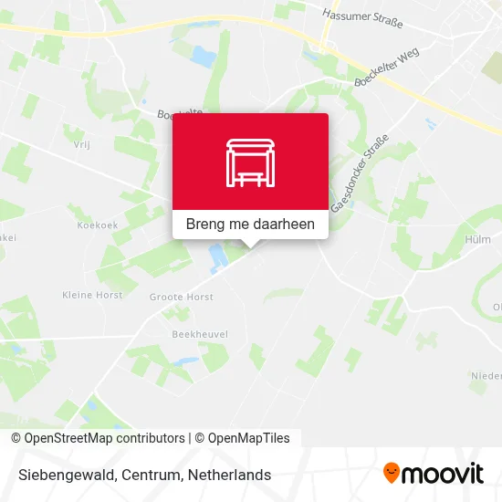Siebengewald, Centrum kaart