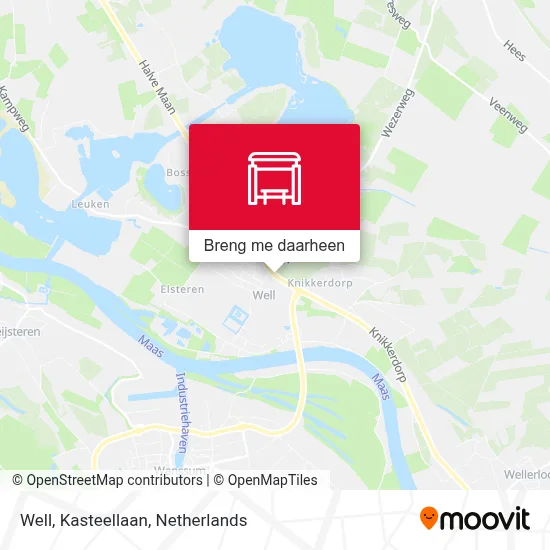Well, Kasteellaan kaart