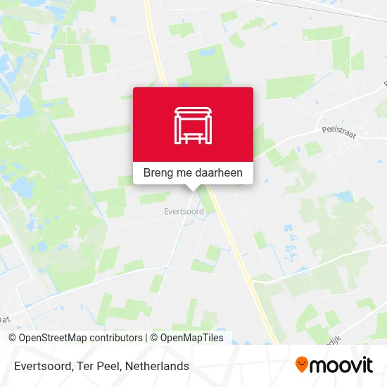 Evertsoord, Ter Peel kaart