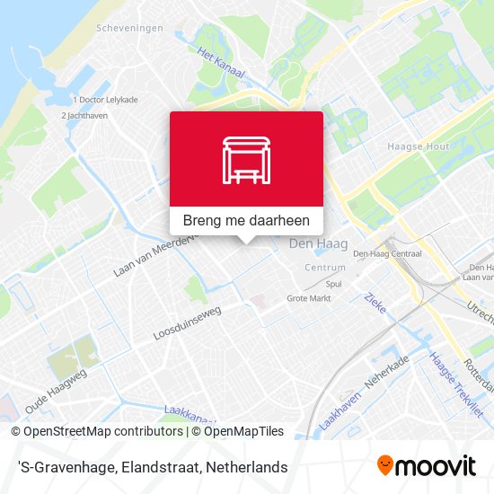 'S-Gravenhage, Elandstraat kaart