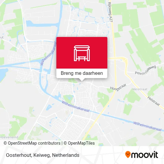 Oosterhout, Keiweg kaart