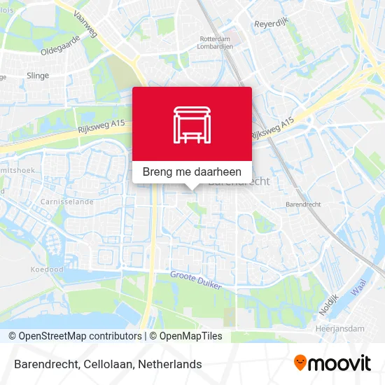 Barendrecht, Cellolaan kaart