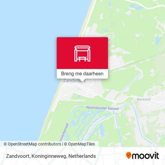 Zandvoort, Koninginneweg kaart