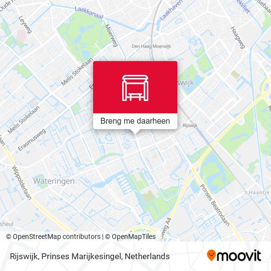 Rijswijk, Prinses Marijkesingel kaart