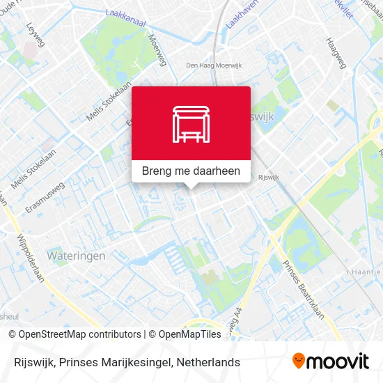 Rijswijk, Prinses Marijkesingel kaart