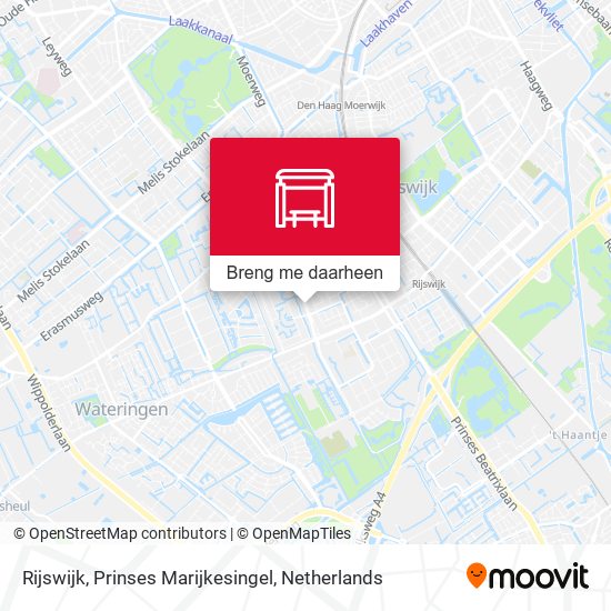 Rijswijk, Prinses Marijkesingel kaart