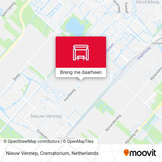 Nieuw Vennep, Crematorium kaart