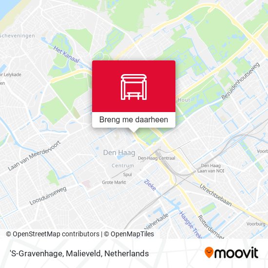 'S-Gravenhage, Malieveld kaart