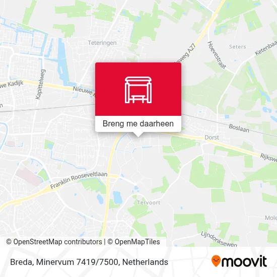 Breda, Minervum 7419/7500 kaart
