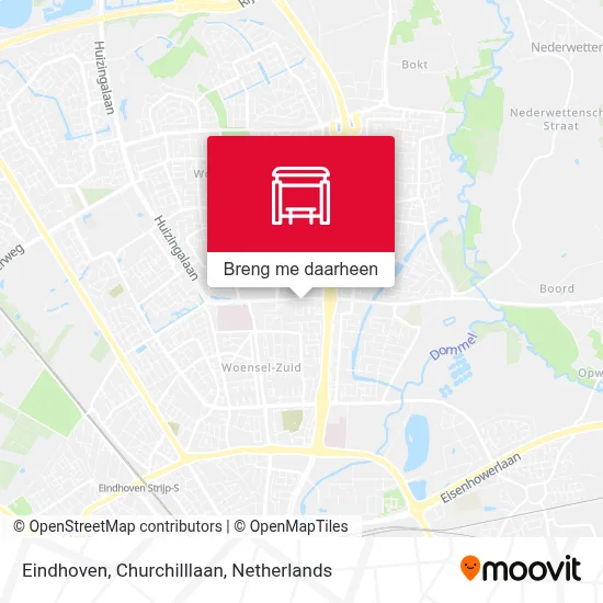 Eindhoven, Churchilllaan kaart