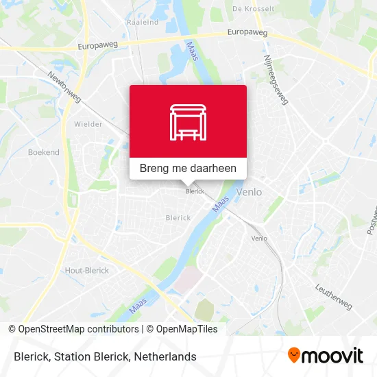 Blerick, Station Blerick kaart
