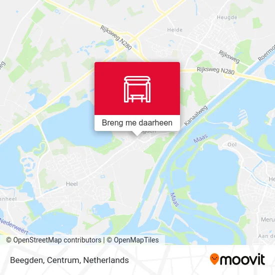 Beegden, Centrum kaart