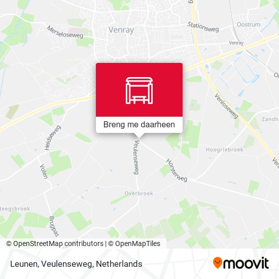 Leunen, Veulenseweg kaart