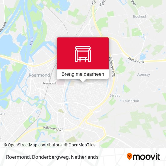 Roermond, Donderbergweg kaart