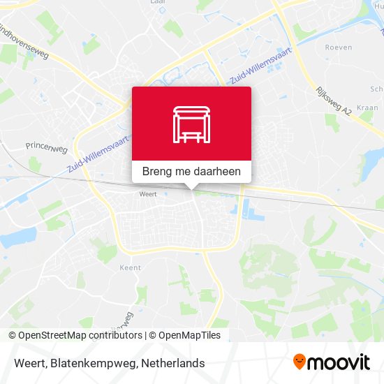 Weert, Blatenkempweg kaart