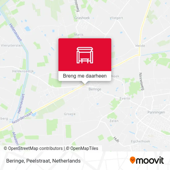 Beringe, Peelstraat kaart