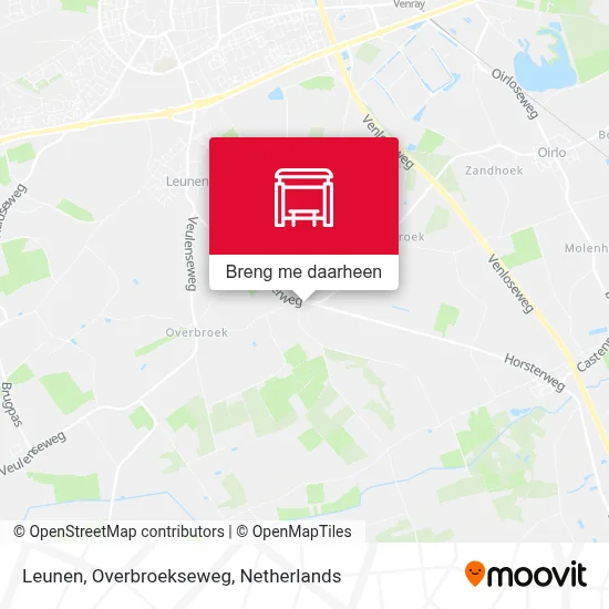 Leunen, Overbroekseweg kaart