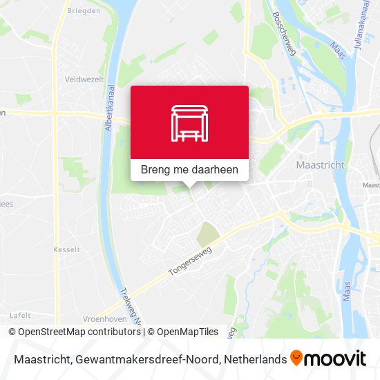 Maastricht, Gewantmakersdreef-Noord kaart