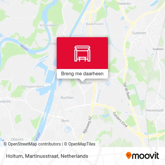 Holtum, Martinusstraat kaart