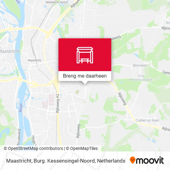 Maastricht, Burg. Kessensingel-Noord kaart