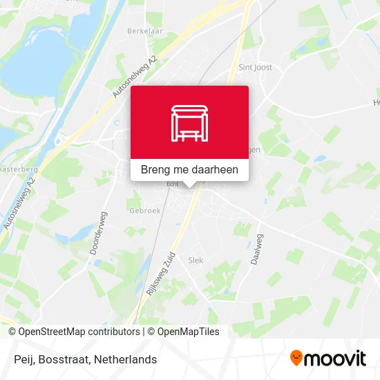 Peij, Bosstraat kaart