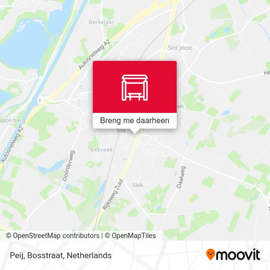 Peij, Bosstraat kaart