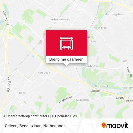 Geleen, Beneluxlaan kaart