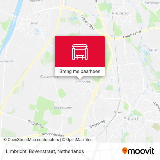 Limbricht, Bovenstraat kaart