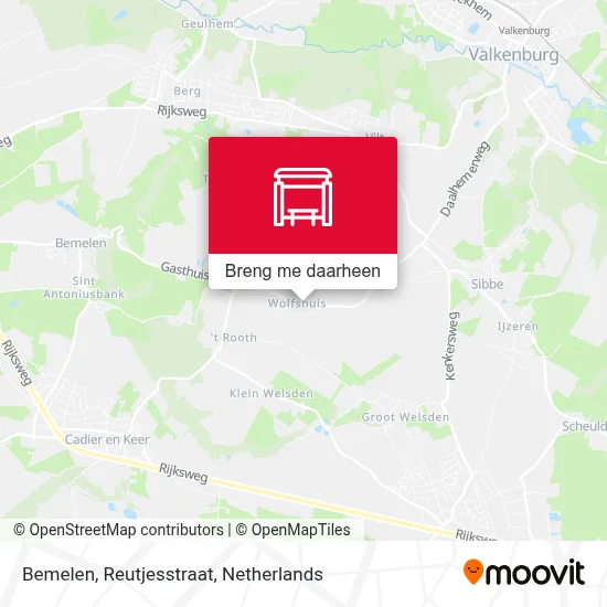 Bemelen, Reutjesstraat kaart