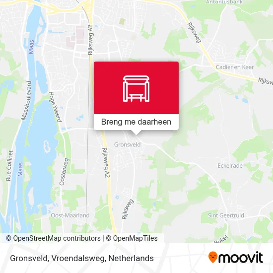 Gronsveld, Vroendalsweg kaart